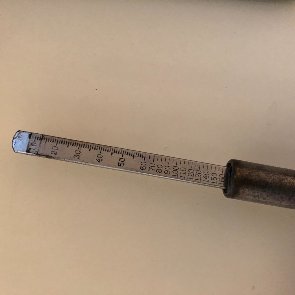 ANTIQUE BALLOON TIRE GAUGE  SHRADER & SON SERVICE TIRE GAUGE PATENT #101  1923